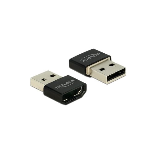 DELOCK Átalakító HDMI-A female > USB Type-A male fekete