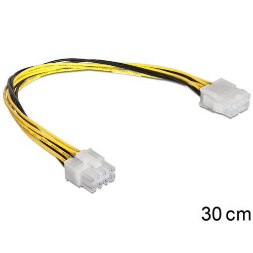 DELOCK Tápkábel Molex 4 pin male > 4x 2 pin ventilátor