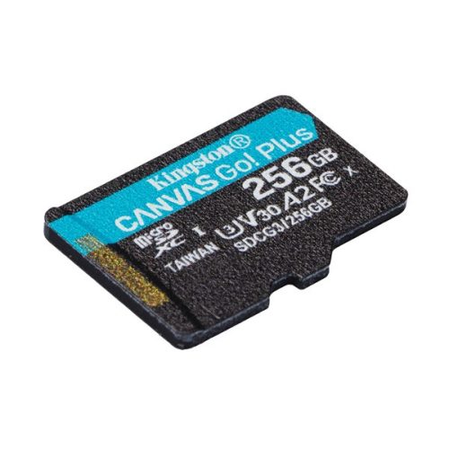 KINGSTON Memóriakártya MicroSDXC 256GB Canvas Go Plus 170R A2 U3 V30 Adapter nélkül