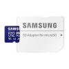 SAMSUNG Memóriakártya, PRO Plus microSDXC kártya 512GB, CLASS 10, UHS-I, U3, V30, A2, + Adapter, R180/W130