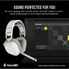 CORSAIR Vezeték Nélküli Headset, HS80 MAX RGB WIRELESS Gaming, Dolby Atmos hangzás, fehér