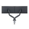 MULTIBRACKETS 2 karos asztali konzol, M Deskmount Gas Spring Dual Black (15-30", max.VESA: 100x100 mm, 9 kg)