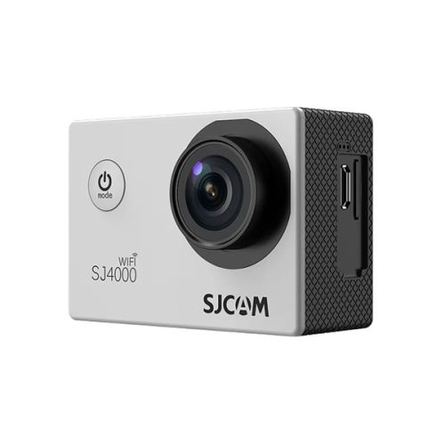 SJCAM Action Camera SJ4000 WiFi, Silver,  4K, 30m, 12 MP, vízálló tokkal, LCD kijelző 2.0, időzítő funkció, lassítás