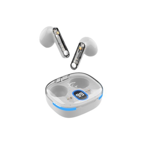 WHITE SHARK HYPERBEAT-W, GEB-TWS37W bluetooth In-ear fülhallgató mikrofonnal, fehér