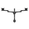 MULTIBRACKETS 2 karos asztali konzol, M VESA Deskmount Officeline Dual Black (15-30", max.VESA: 100x100 mm, 7 kg)