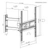 SBOX Fali konzol PLB-3644-2, WALL MOUNT (32-55", max. 35 kg, max.VESA: 400x400 mm)