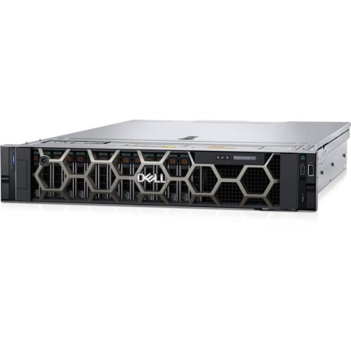 DELL ISG szerver - PE R550 rack (8x3.5"), 1x12C S4310 2.1GHz, 2x16GB, 1x480GB RI SSD; H755, iD9 En., 2x1100W.