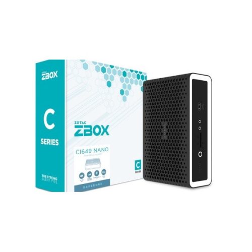 ZOTAC PC ZBOX, Intel Core i5 1335U 4.6GHz, HDMI, Displayport, TB, 2xLAN, WIFI, BT, 2.5" SSD hely, 4xUSB, Passzív