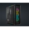 CORSAIR Ház iCUE 5000T RGB, 3xLL120 RGB Ventillátorral + Commander Core XT, Tápegység nélkül, Edzett Üveg, fekete