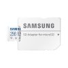 SAMSUNG Memóriakártya, EVO Plus microSD kártya (2021) 256GB, CLASS 10, UHS-1, U3, V30, A2, + Adapter, R160/W