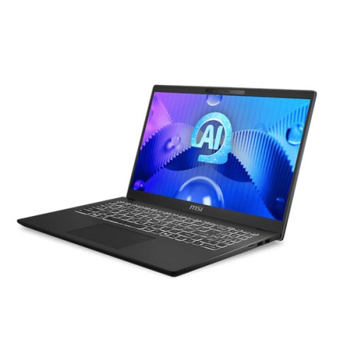 MSI Business NB Modern 15 H AI C1MG-074, 15.6" FHD, Intel Ultra 7 155H, 16GB, 512GB M.2, INT, NoOS, Fekete