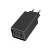 COLORWAY USB töltő adapter, GaN3 Pro Power Delivery (USB-A + 2 USB TYPE-C) (65W) fekete (CW-CHS039PD-BK)