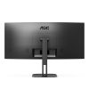 AOC ívelt monitor 34" CU34V5C/BK 3440x1440, 21:9, 300cd/m2, 4ms, HDMI/DisplayPort/USBx4/USB-C, hangszóró