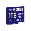 SAMSUNG Memóriakártya, PRO Plus microSDXC kártya 1TB, CLASS 10, UHS-I, U3, V30, A2, + Adapter, R180/W130