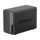 SYNOLOGY NAS 2 fiókos DS224+ 2x6TB HDD-vel, Intel Celeron J4125 4x2GHz, 2GB DDR4, 2x1GbE, 2xUSB3.2Gen1