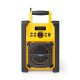 NEDIS RDFM3100YW hordozható FM rádió, bluetooth, rezgéscsillapítás, 15W, 20 FM állomás, 3,5 mm audióbemenet