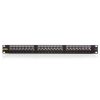 KELINE Patch Panel CAT.6 UTP 24 portos 1U Kompakt, Fekete