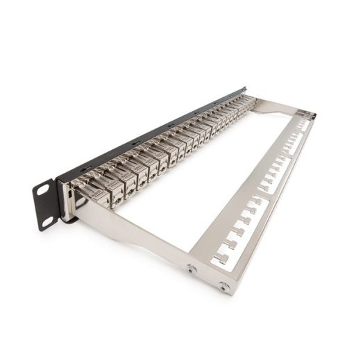 KELINE Patch Panel CAT.6 UTP 24 portos 1U Modular, Fekete