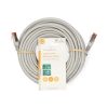 Nedis Cat6 patch kábel, szürke, aranyozott érintkezők, 10/100/1000 Mbit/s, hossz 10m, CCGL85220GY100