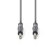Nedis félprofi audió kábel COTH23020GY30, 2 x 6,35mm sztereó jack dugó, hossz 3m, rugalmas