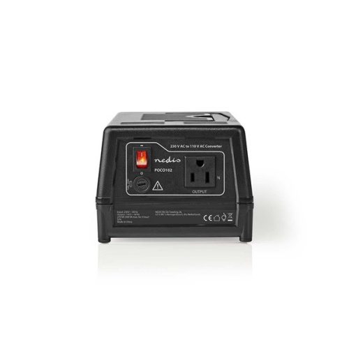 Nedis áramátalakító 230 V AC - 110V AC 300W földelt USA kimenet
