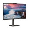 AOC IPS monitor 27" Q27V5CW/BK, 2560x1440, 16:9, 300 cd/m2, 1 ms, HDMI/DisplayPort/USBx4/USB-C, webkamera