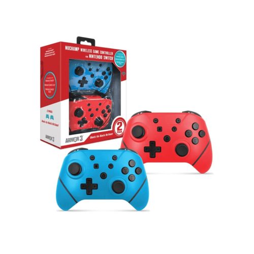 KONIX -  Nintendo Switch Vezeték Nélküli kontroller, Kék-Piros (2-PACK)