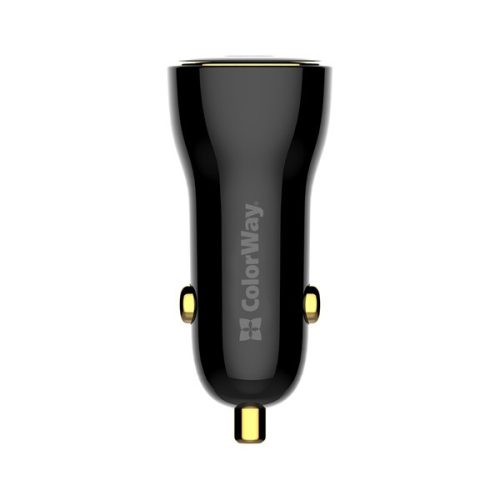 COLORWAY Autós töltő, CW-CHA046PD-BK Power Delivery Port PPS USB (USB-A + USB-C) (60 W) Fekete
