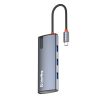 COLORWAY USB-elosztó (dokkolóállomás) CW-HUB01, ColorWay USB-C 5-b-1 Type C PD 100W/USB3.0x3/HDMI 4K