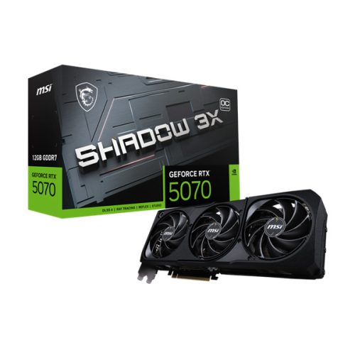 MSI Videokártya PCI-Ex16x nVIDIA RTX 5070 SHADOW 3X 12GB DDR7 OC