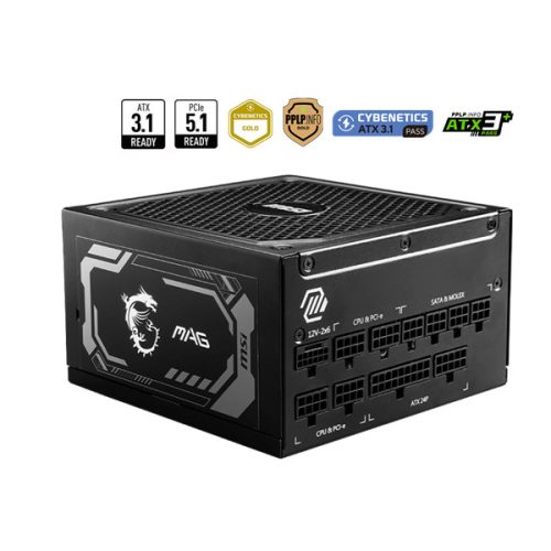 MSI Tápegység 1000W 80+ Gold moduláris, Gen 5.0