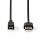 Nedis CCCGL60301BK20 USB mini 5p (mini USB)kábel, USB 2.0  USB-A dugó  USB mini 5p dugó, 480 Mbps. 2m