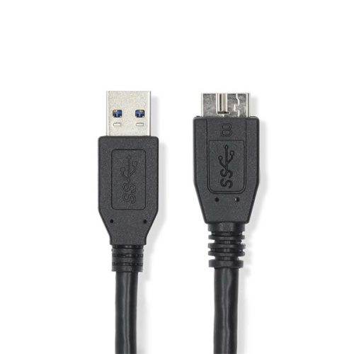 Nedis CCGL61500BK05 USB3.2 - micro-B (micro B) kábel, 5 Gbps, 0,5m