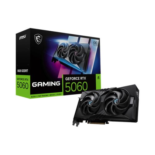 MSI Videokártya PCI-Ex16x nVIDIA RTX 5060 GAMING 8GB DDR7 OC