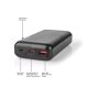 Nedis UPBKPD20000BK hordozható külső akkumulátor, powerbank 20000mAh