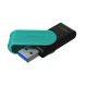 KINGSTON Pendrive 128GB, DT Exodia S USB 3.2 Gen 1 (fekete-türkiz)
