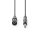 Nedis COTH15100GY30 félprofi audio kábel, 6,35mm sztereo jack dugó - 3p XLR dugó, hossz 3m, rugalmas