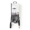 Nedis COTH15100GY30 félprofi audio kábel, 6,35mm sztereo jack dugó - 3p XLR dugó, hossz 3m, rugalmas