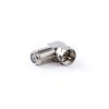 Nedis CSGP41942ME F adapter 90°,  F dugó - F aljzat, 10db/csomag