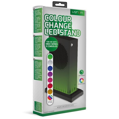 VENOM XBOX Series S Kiegészítő  RGB Led állvány Fekete, VS3511