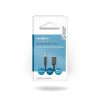 Nedis CAGB22100BK02 sztereo audio kábel, 3,5 mm sztereo jack dugó - 2x 3,5 mm jack aljzat, 0,20m