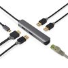 Nedis CCBW64210AT02 USB-C (USB C) dugó - 3x USB, HDMI, RJ45, 5 Gbps