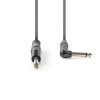 Nedis COTH23005GY30 félprofi audio kábel, 6,35mm mono jack dugó - dugó, hossz 3m, rugalmas