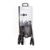 Nedis COTH15230GY15 félprofi audio kábel, 2x XLR aljzat - 2x RCA dugó, 1,5m