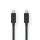 Nedis CCGL64020BK10 USB C - USB C (USB-C) kábel, USB 3.2 Gen 2, 100W, hossz 1m