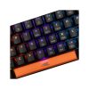 Baracuda DOLPHIN-B/R-US, BGK-03111B/R-US fekete mechanikus gamer billentyűzet piros kapcsolóval, angol