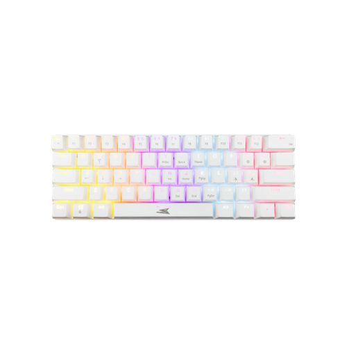 Baracuda DOLPHIN-W/R-US, BGK-03211W/R-US  fehér mechanikus gamer billentyűzet piros kapcsolóval, angol
