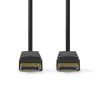 Nedis CCGB37014BK20 DisplayPort 1.4 kábel, display port dugó - display port dugó, 8K@60Hz, 2m