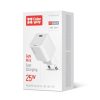 COLORWAY AC töltő GaN Mini, CW-CHS052PD-WT 25W PD port PPS USB-C fehér