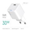COLORWAY AC töltő GaN Mini CW-CHS054PD-WT 30W PD port PPS USB-C fehér